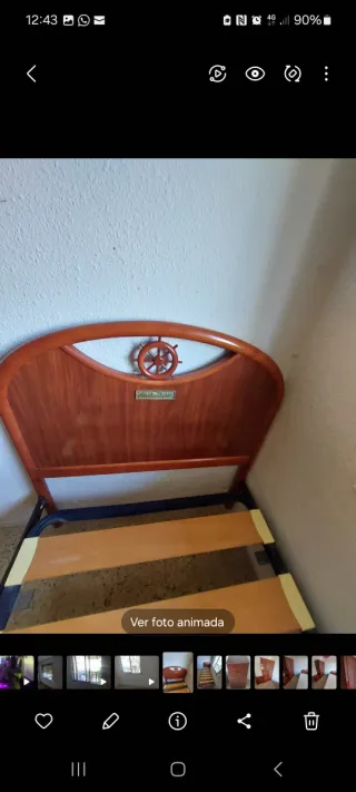 Cama individual,armario,mesita noche y cómoda