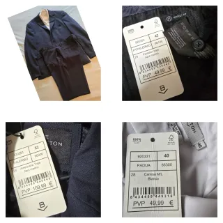 Traje completo B: americana, pantalón y camisa