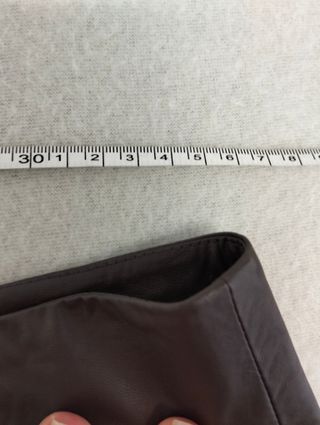 Gonna Zara effetto pelle marrone - Taglia M