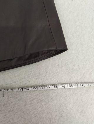 Gonna Zara effetto pelle marrone - Taglia M