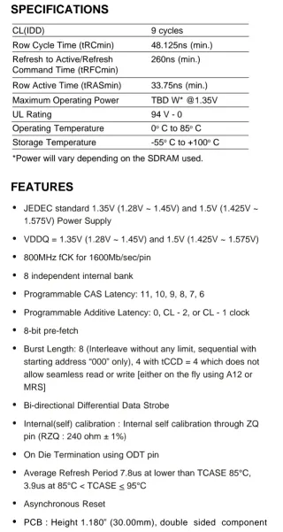 Memoria RAM HyperX 4GB HX316LS9IB/4