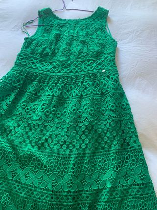 Vestido verde de encaje