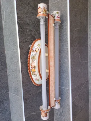 Plafón cerámica 2 tubos LED 9W