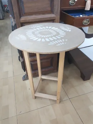 Mesa camilla baja de madera