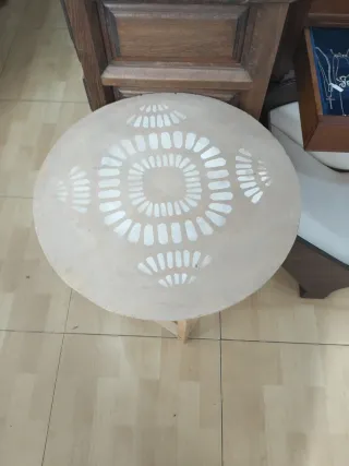 Mesa camilla baja de madera