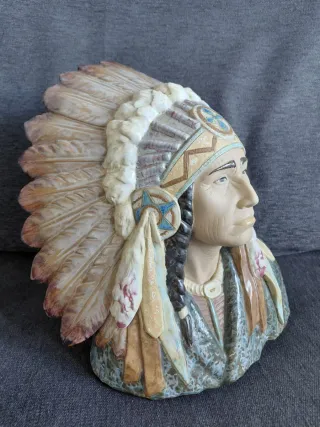 Figura Lladró Jefe Indio