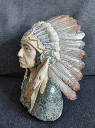 Figura Lladró Jefe Indio