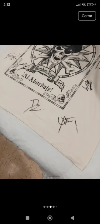 Camiseta Mago de Oz firmada por Zeta