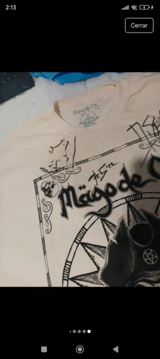 Camiseta Mago de Oz firmada por Zeta