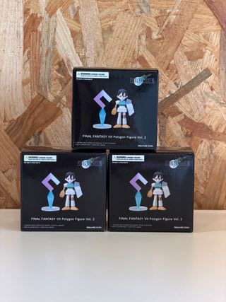 3x Figuras Final Fantasy VII Polygon Vol. 2