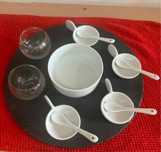 Set fingerfood porcellana e ardesia