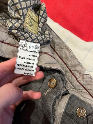 Jey Coleman Pantalone Uomo Taglia 52 Grigio