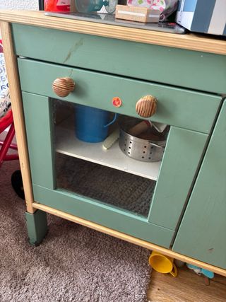 Cocina de juguete madera Ikea con todo