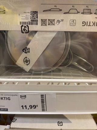 Cocina de juguete madera Ikea con todo