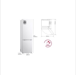 Frigorífico LG Combi Blanco 2m C