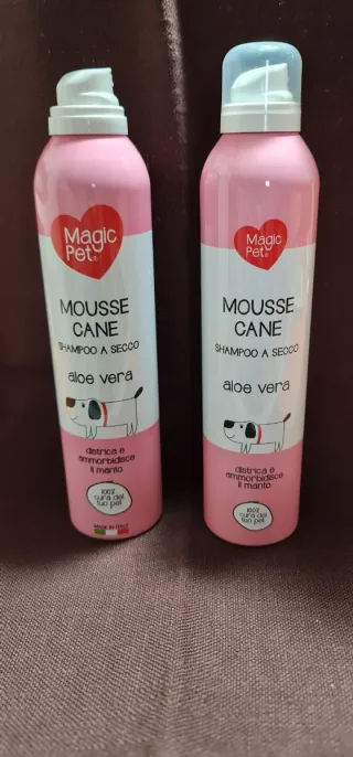 Magic Pet Mousse Cane Shampoo Secco Aloe Vera