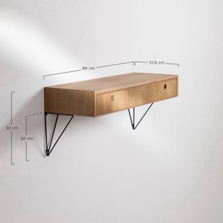 SKLUM Recibidor con Cajón en Madera de Fresno