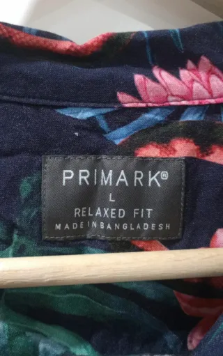 Camisa corta estampada flores de Primark