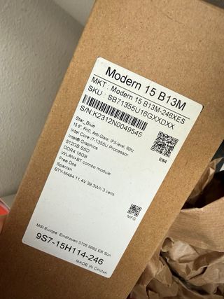 Ordenador portátil MSI intel core I7