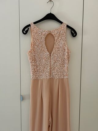 Mono fiesta lentejuelas beige WAL G