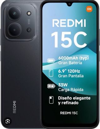 Xiaomi Redmi 15C Negro 128GB