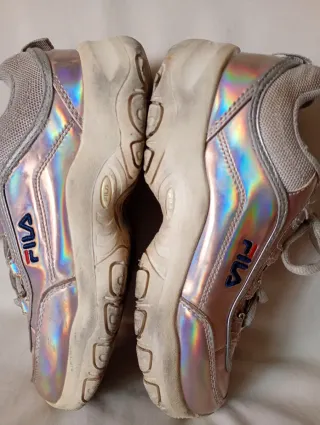 Sapatilhas Fila Criança Rosa/Prateado