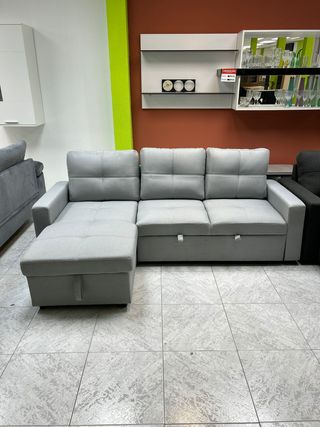 Sofá chaise longue moderno gris