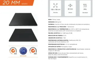 Suelo de caucho alta resistencia