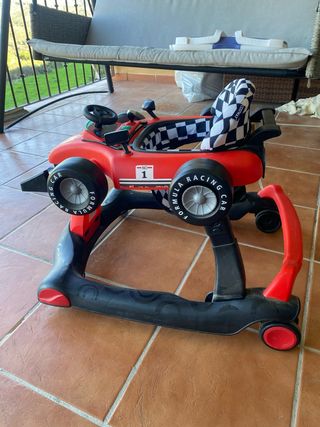 Andador bebé coche de carreras