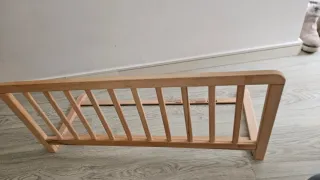 Barrera de seguridad madera cuna/cama