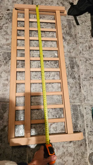 Barrera de seguridad madera cuna/cama