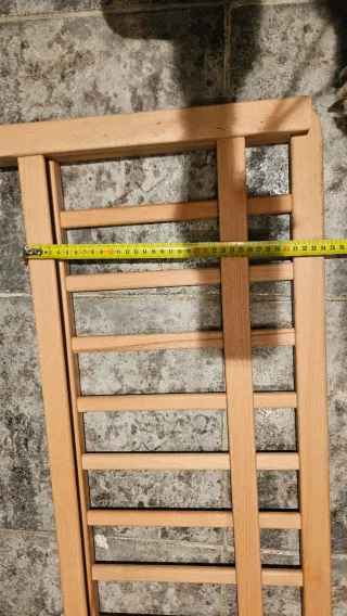 Barrera de seguridad madera cuna/cama