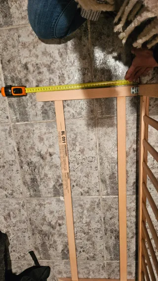 Barrera de seguridad madera cuna/cama