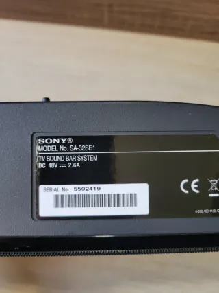 Barra de Sonido Sony Negra SA-32SE1