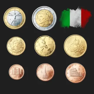 Serie completa di monete italiane