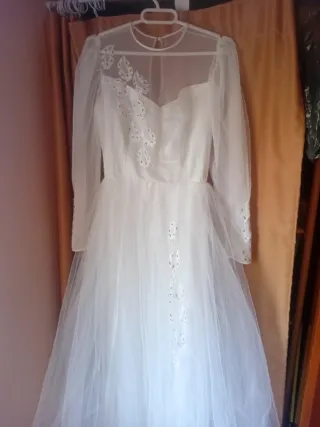Precioso Vestido de Novia Blanco/ver medidas/
