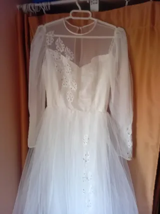 Precioso Vestido de Novia Blanco/ver medidas/