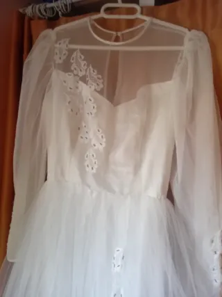 Precioso Vestido de Novia Blanco/ver medidas/