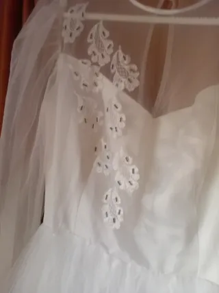 Precioso Vestido de Novia Blanco/ver medidas/