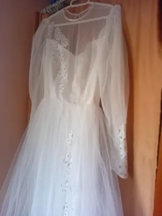 Precioso Vestido de Novia Blanco/ver medidas/