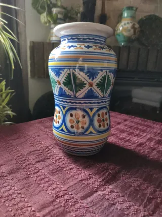 Jarrón Sanguino Toledo Cerámica Multicolor