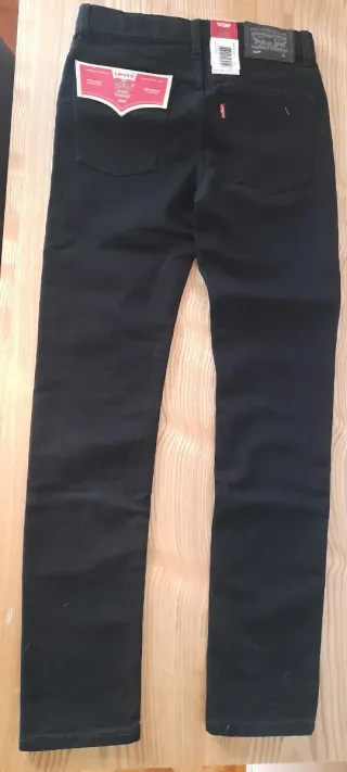Vaqueros Levi's 510 Skinny Negros Niño 12A
