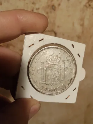 5 Pesetas Alfonso XIII 1889