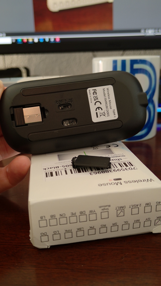 Ratón Inalámbrico Bluetooth 5.0 + 2.4GHz Recargabl