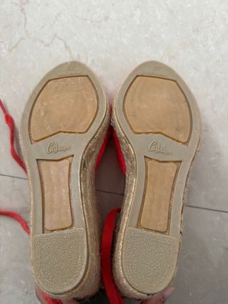 Sandalias cuña Castañer T37 Rosa