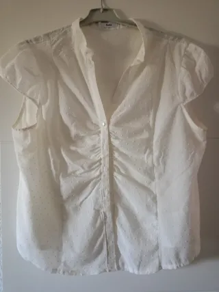 Blusa blanca  mujer