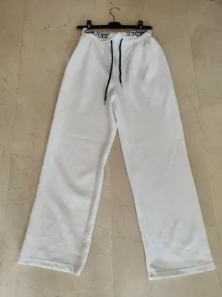 Pantalón chándal blanco Talla Única