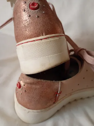 Sapatos Nobrand bege/rosa pouco usados