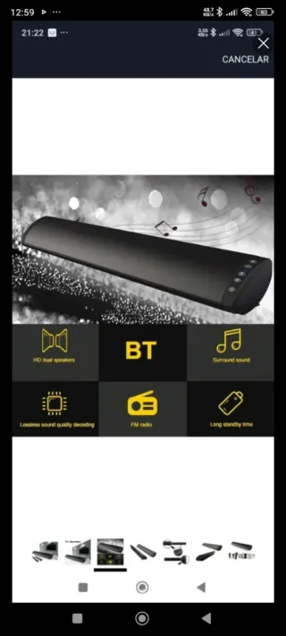 Barra de Sonido Inalámbrica BS-41 Negra