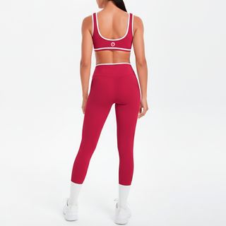 Conjunto Deportivo Mujer Push Up Azul